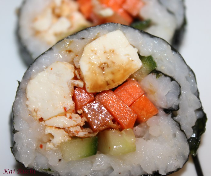 Vegetarian sushi