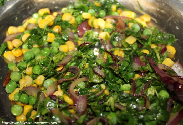 Methi Mutter sweetcorn pulao
